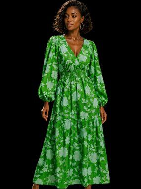 Kate Spade X TARGET Long Sleeve Maxi Dress L